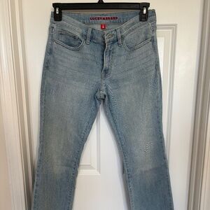 Lucky Jeans-Cropped faded style with raw hem